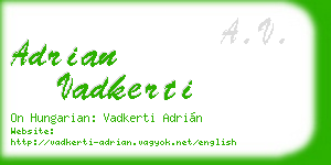 adrian vadkerti business card