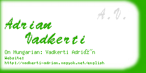 adrian vadkerti business card